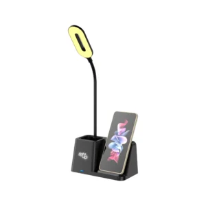 Zynor | 11621 3-in-1 Wireless Charger with Desk Lamp & Pen Holder