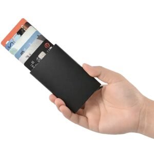 Pushion — Metal Card Holder with RFID Protection