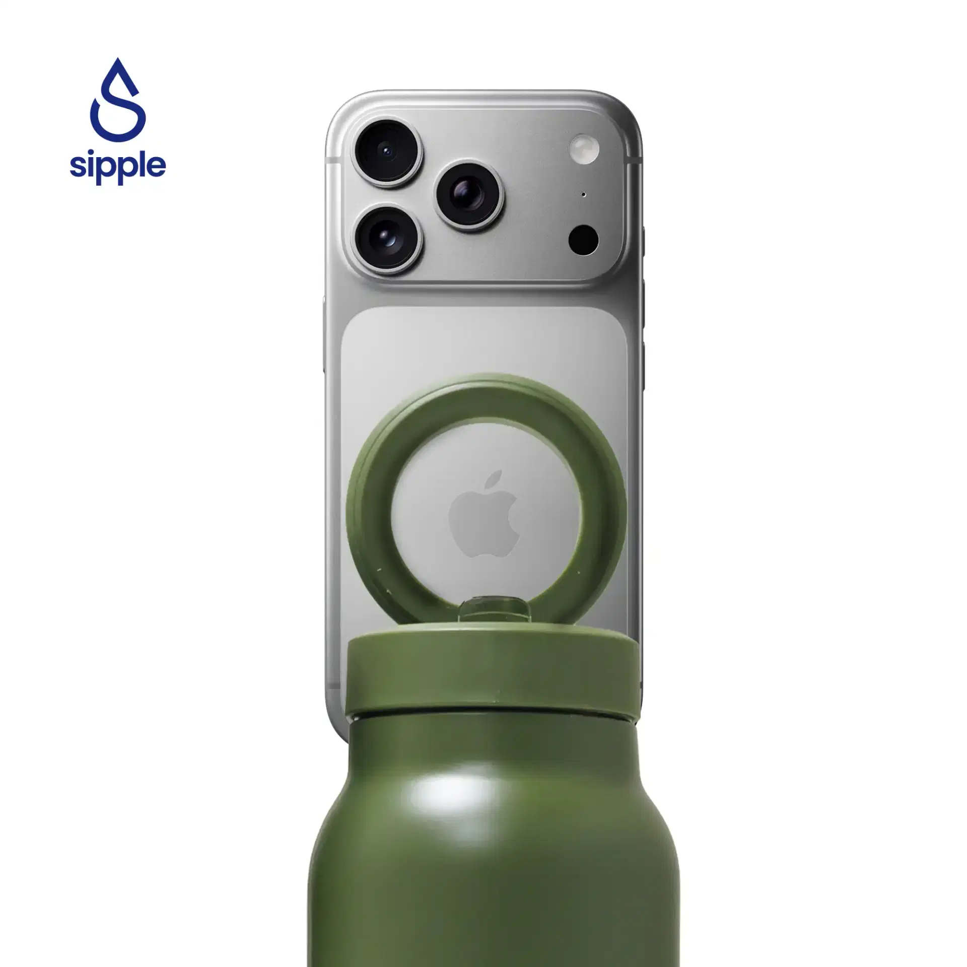 SPL+ | 11651GN Magnetic Compatible Insulated Water Bottle Green - Image 3
