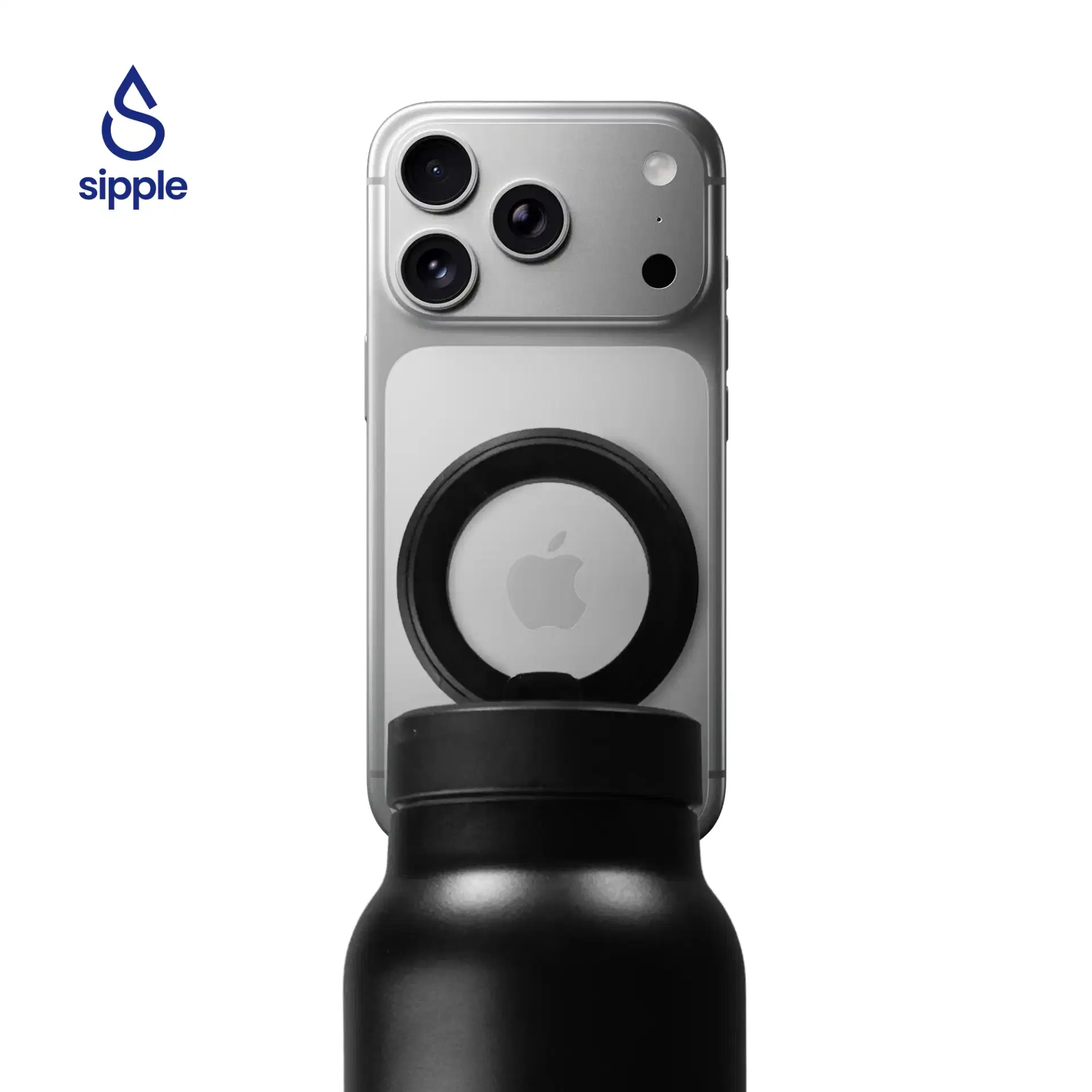 SPL+ | 11651BK Magnetic Compatible Insulated Water Bottle Black - Image 3