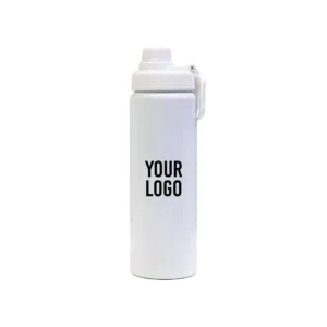 HydroLoop | 11652WT Aluminium Sports Bottle with Handle White-800ml