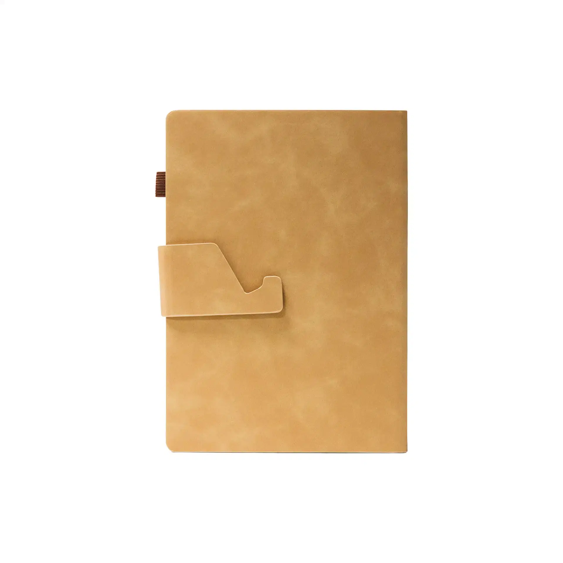 ZERIX | 11649BR Dual Tone A5 Notebook with Detachable Mobile Stand Brown - Image 3