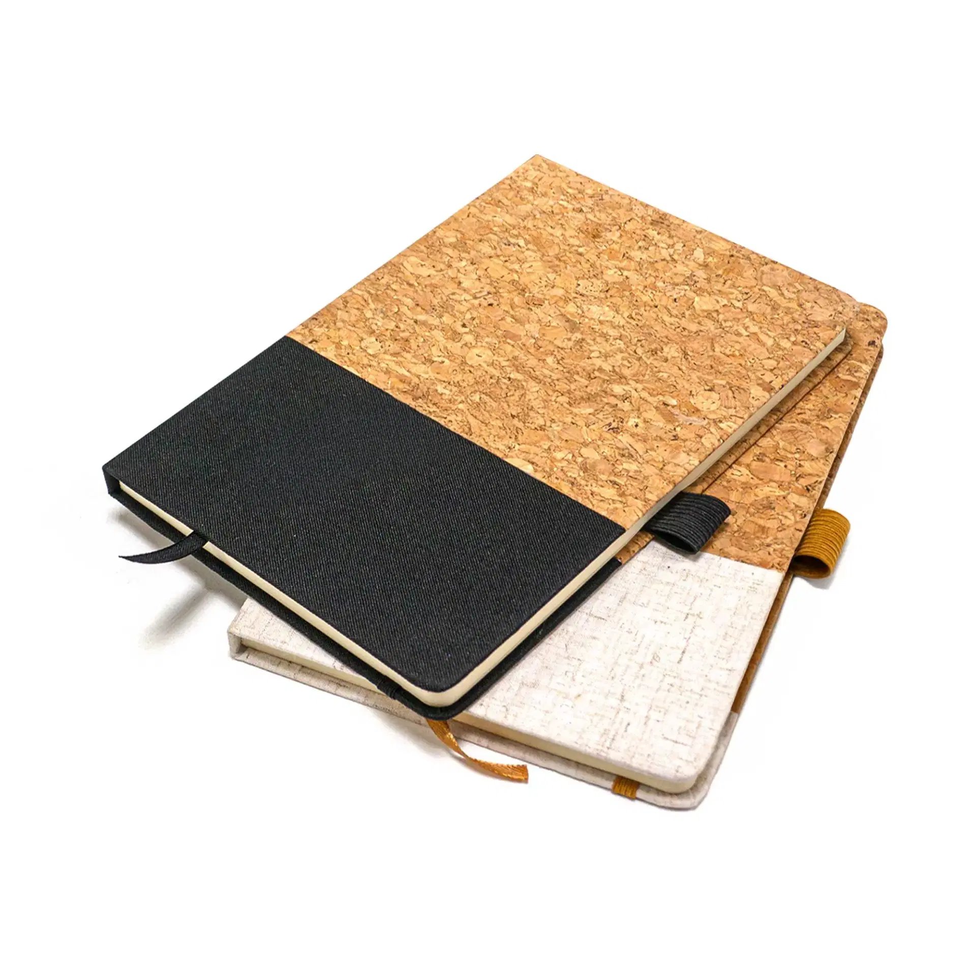 Volaris | 11466BK Cork cover Notebook Black - Image 3