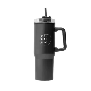 Griple | 11608BK Black Tumbler with Straw and Handle