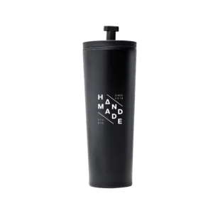 Spix | 11607BK Black Double Wall Tumbler with Straw