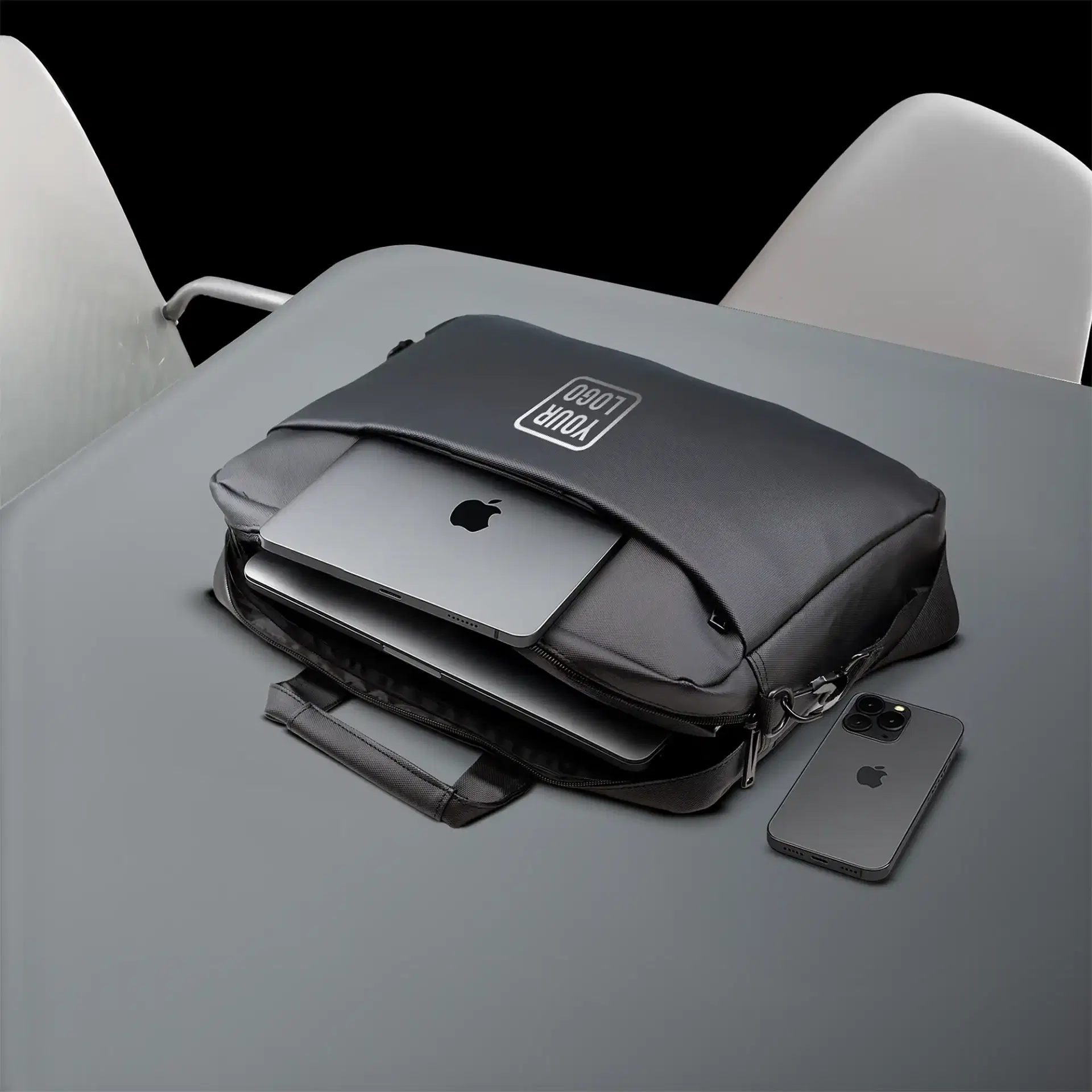 ARX-7 | 11635BK Executive Laptop Bag Black - Image 3