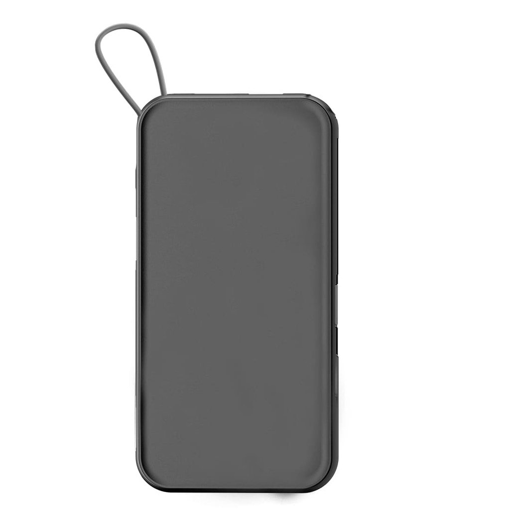ROTTERDAM - @memorii® 10,000mAh Universal Wireless Powerbank with inbuilt cables - Black - Image 3