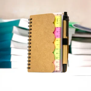 SKETZO | 11565 A6 Craft Notebook with Scale, Pen, and Post-it