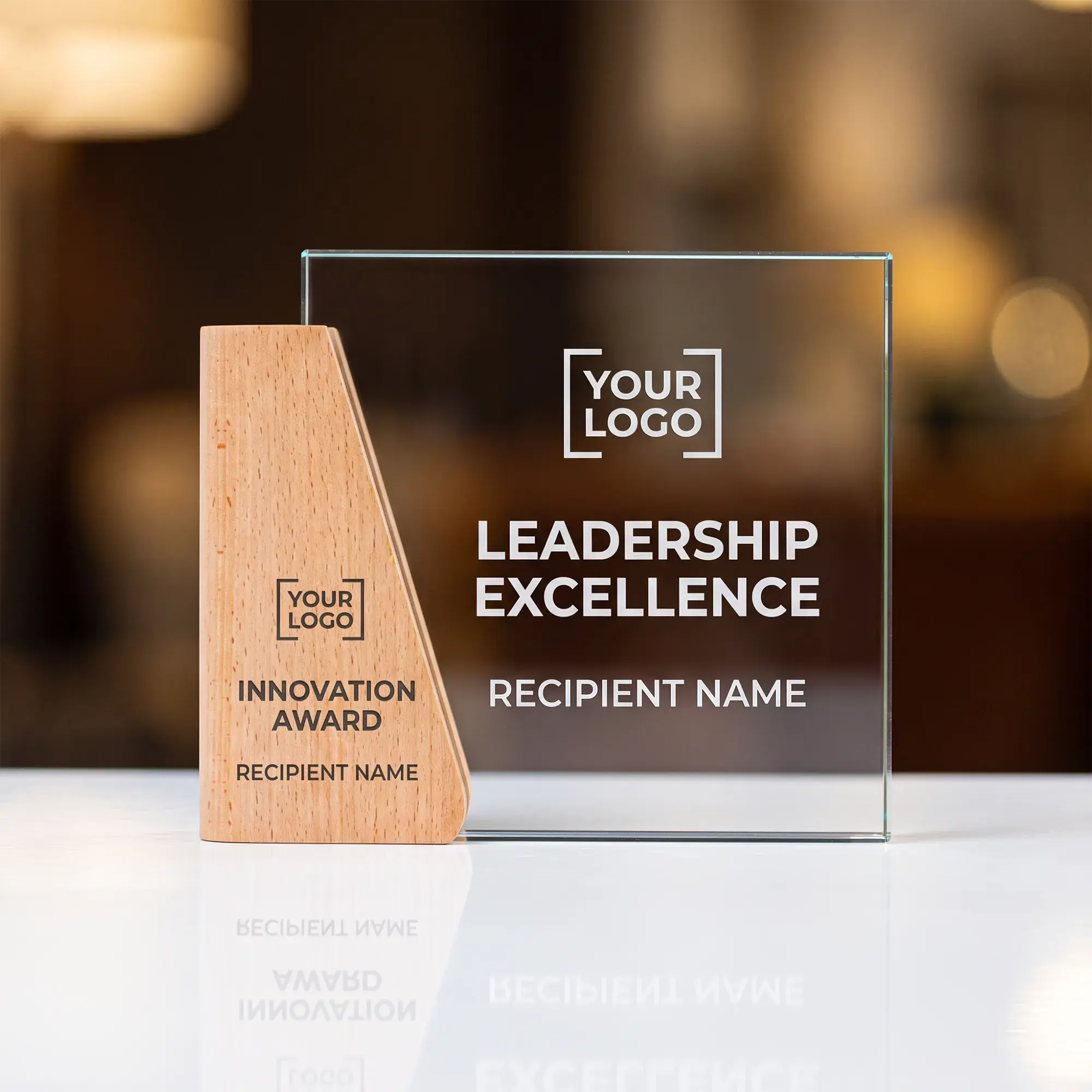 Zentro | 11475 Wood and Crystal Trophy