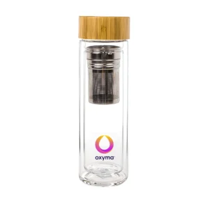 Veridiax | 11404 Glass Bottle With Bamboo Lid
