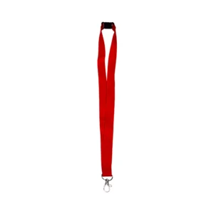 Broxa | 11136RD Lanyard with safety Clip and Metal Hook Red