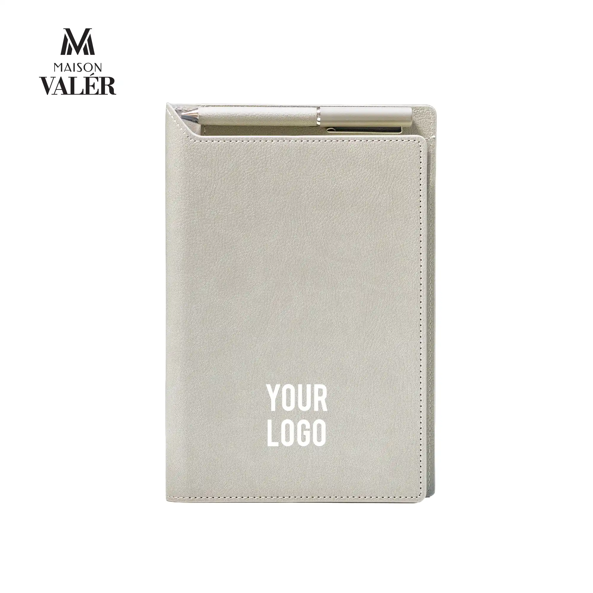 REXORA | 11653GR Maison Valer Executive Organizer with Magnetic Pen Holder Gray - Image 4