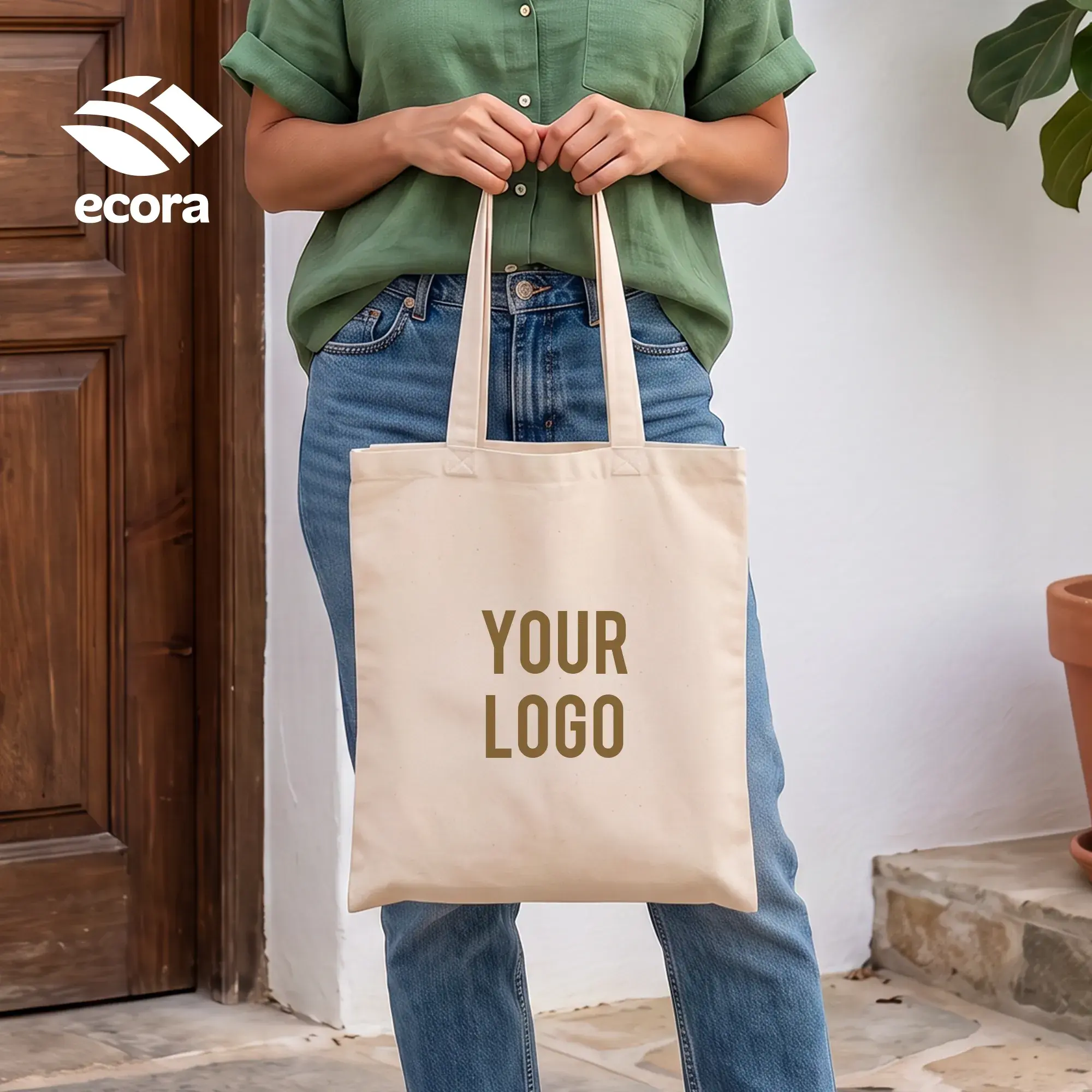 ARDER | 11626NR Recycled Cotton Tote Bag Natural - Image 2