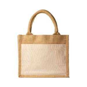 Wobble | 11503 Jute Bag with Canvas Pocket