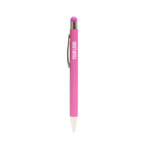 Boggz | 11312PK Metal pen with color stylus Pink