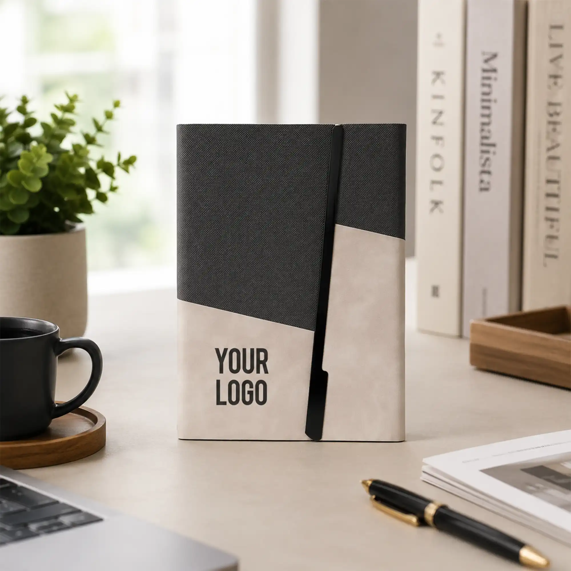 ORENTA | 11650BR A5 Premium Notebook with Metal Foldable Closure Brown