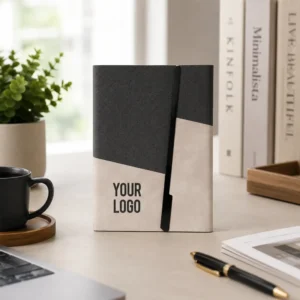 ORENTA | 11650GR A5 Premium Notebook with Metal Foldable Closure Gray