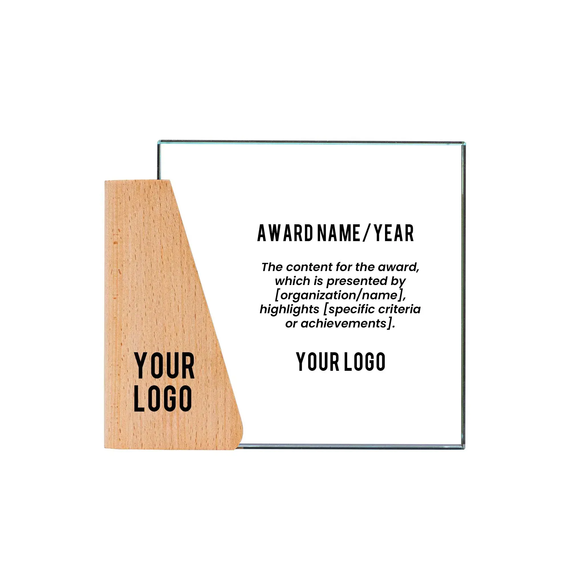 Zentro | 11475 Wood and Crystal Trophy - Image 5