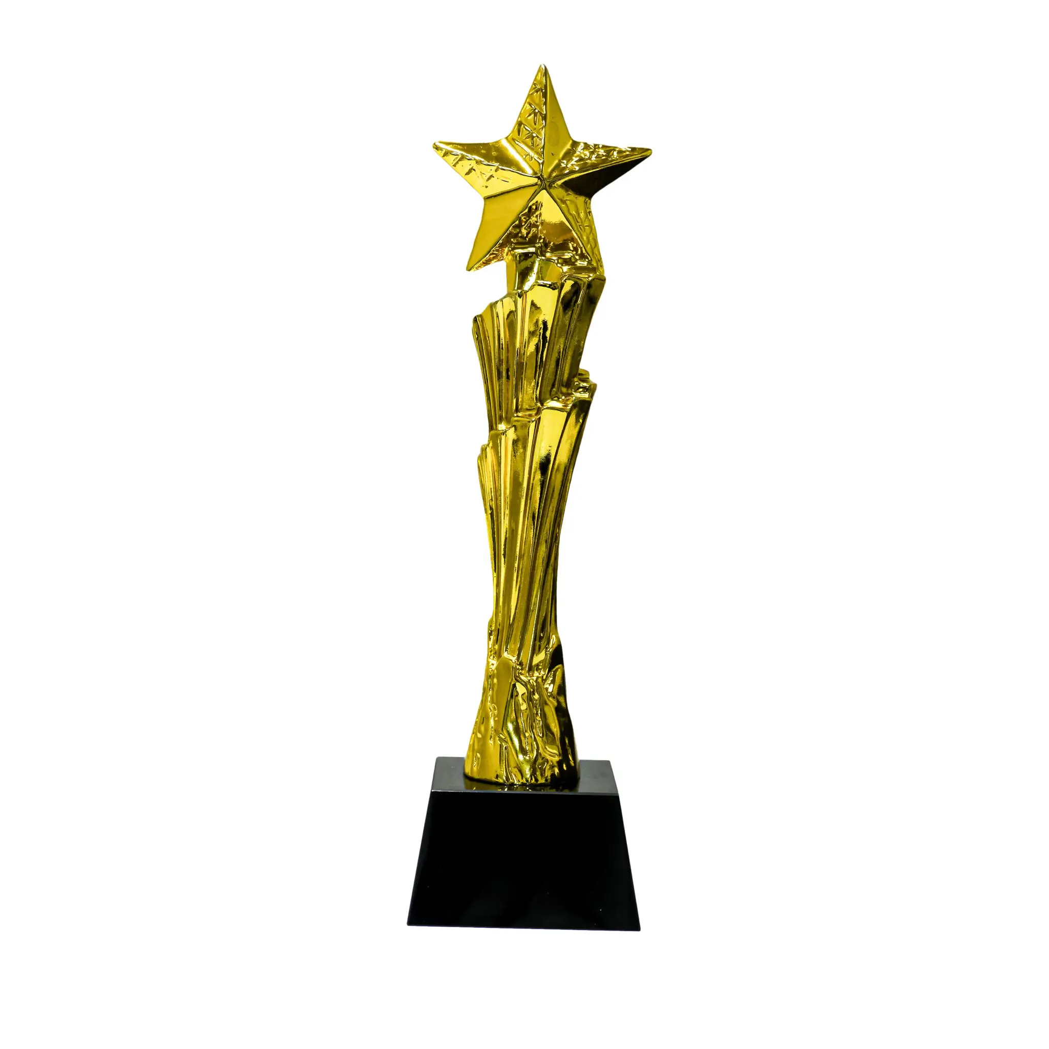 Aurum Star | 11579 Award Trophy Star Vertical full gold with black base - Image 2