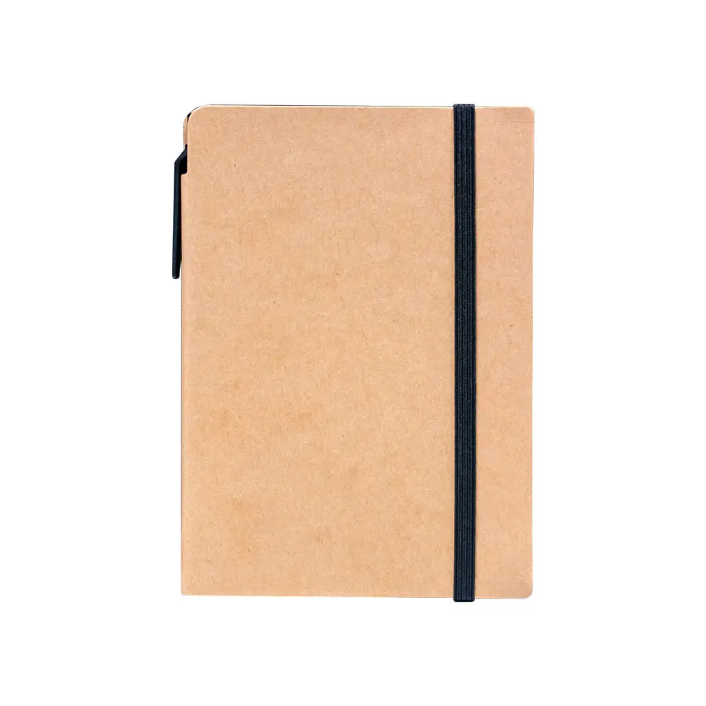 Hidot | 11564BK A6 Craft Notebook with Pen and Post-it Black - Image 2