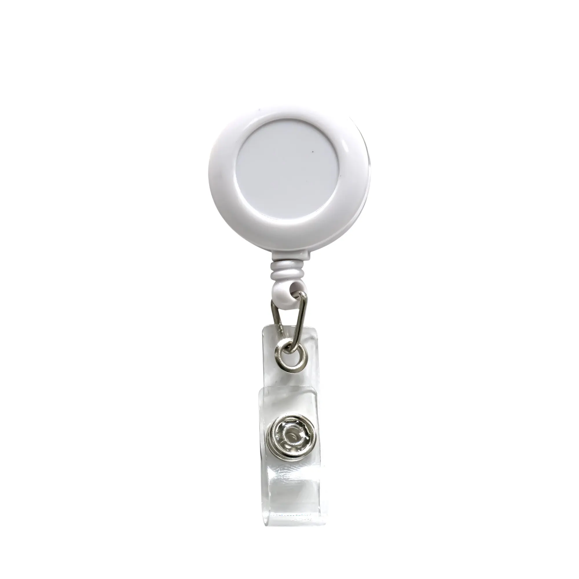 RB2 | 11122WT Plastic round badge reel with small round surface white