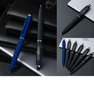 Gloxar | 11442BL Blue Metal pen with stylus Matt finish