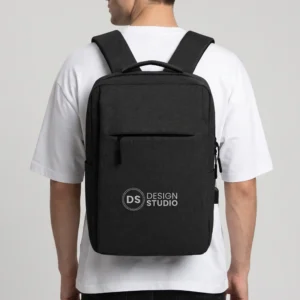 Lixet | 11380BK Backpack with USB Charging Point Black