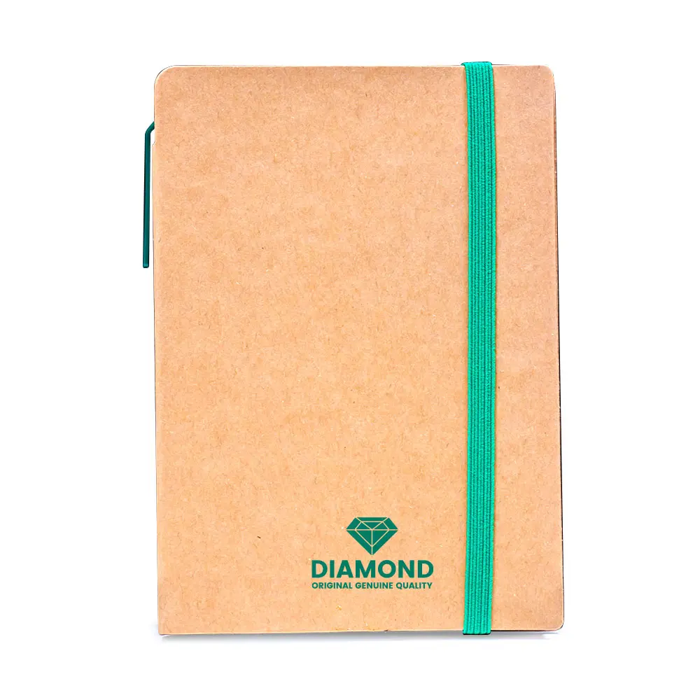 Hidot | 11564GN A6 Craft Notebook with Pen and Post-it Green - Image 5