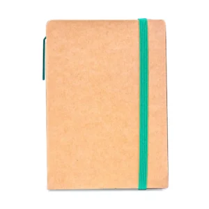 Hidot | 11564GN A6 Craft Notebook with Pen and Post-it Green