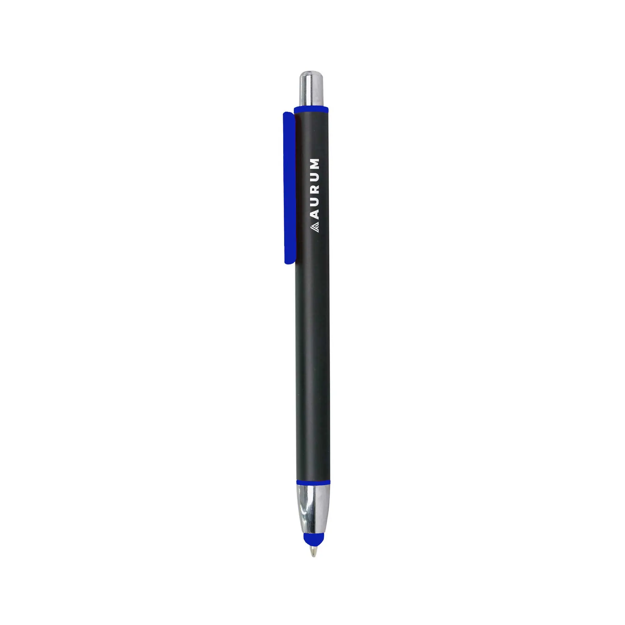 Nynox | 11318BL Black Metal Pen With Color Stylus And Clip Blue - Image 4