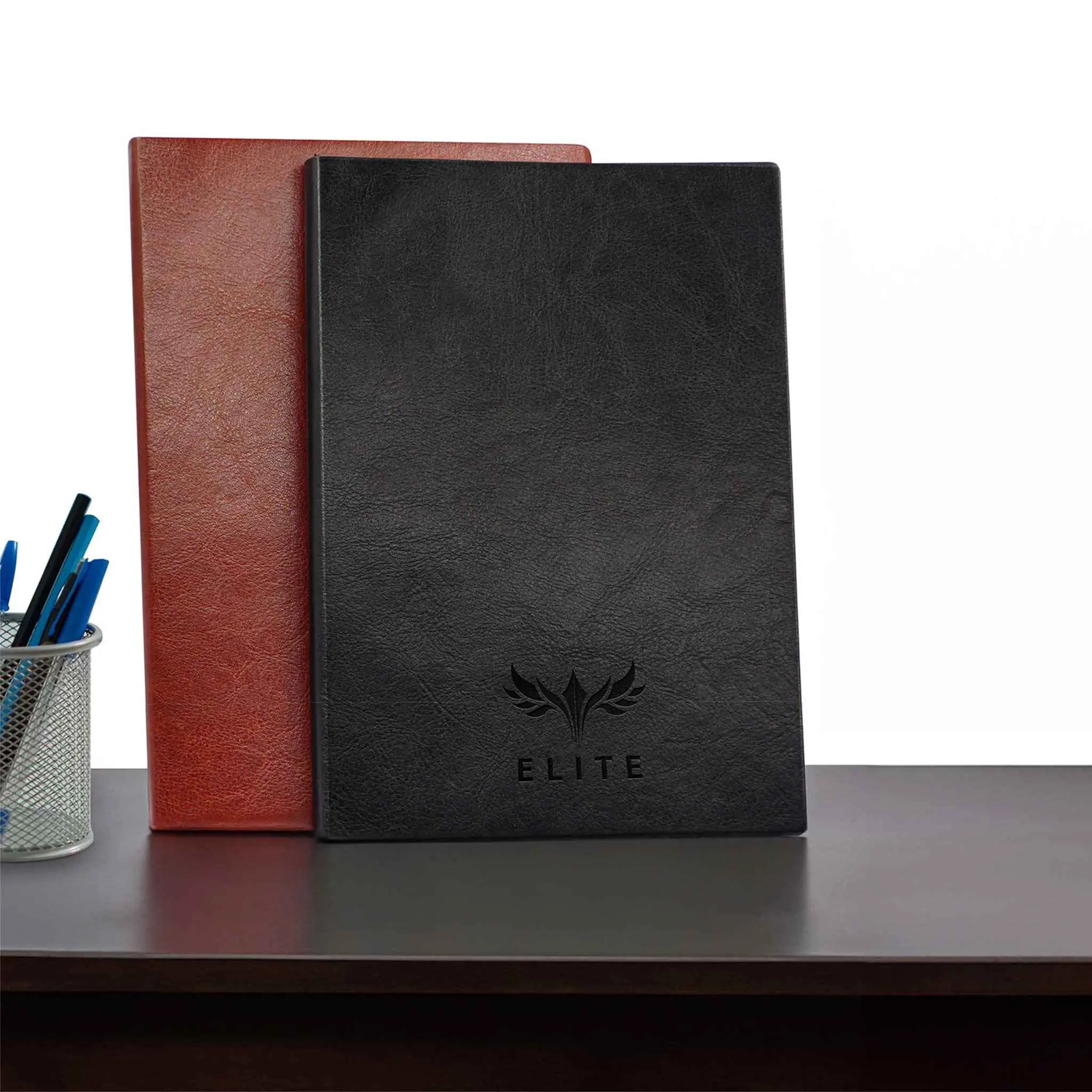 Gizire | 11467BR PU Leather Notebook Brown - Image 2