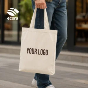 Veiro | 11665NR Ecora Premium Canvas Shopping Bag with 8 cm Gusset Natural 230 GSM