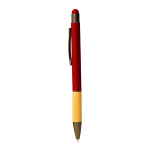 Nikox | 11506RD Bamboo Pen with stylus Red