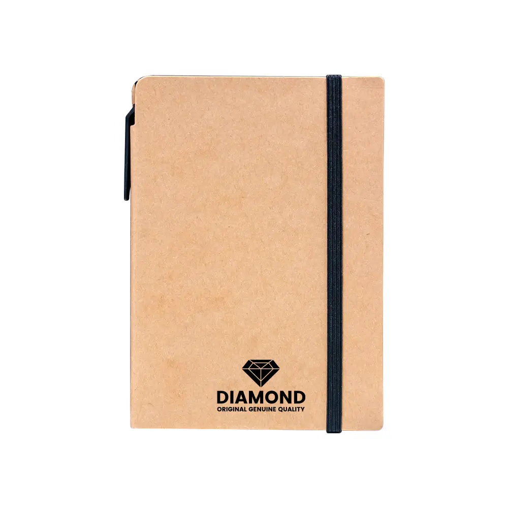 Hidot | 11564BK A6 Craft Notebook with Pen and Post-it Black - Image 6