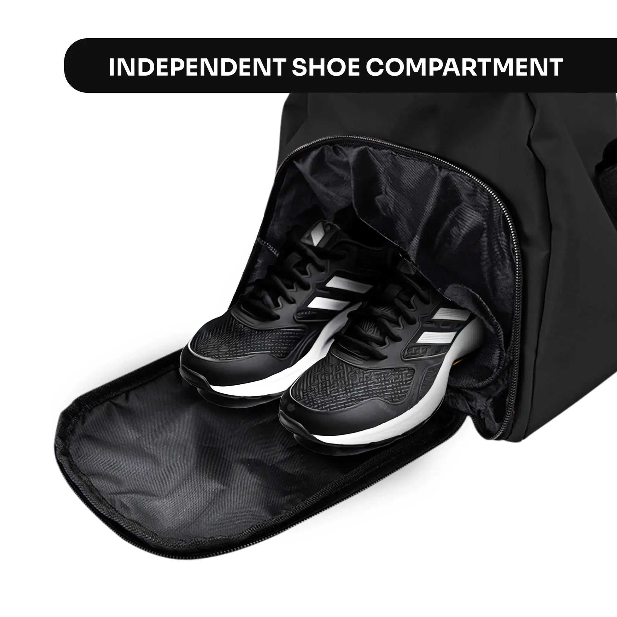 Nexot | 11478BK Duffle Sports Bag Black - Image 2