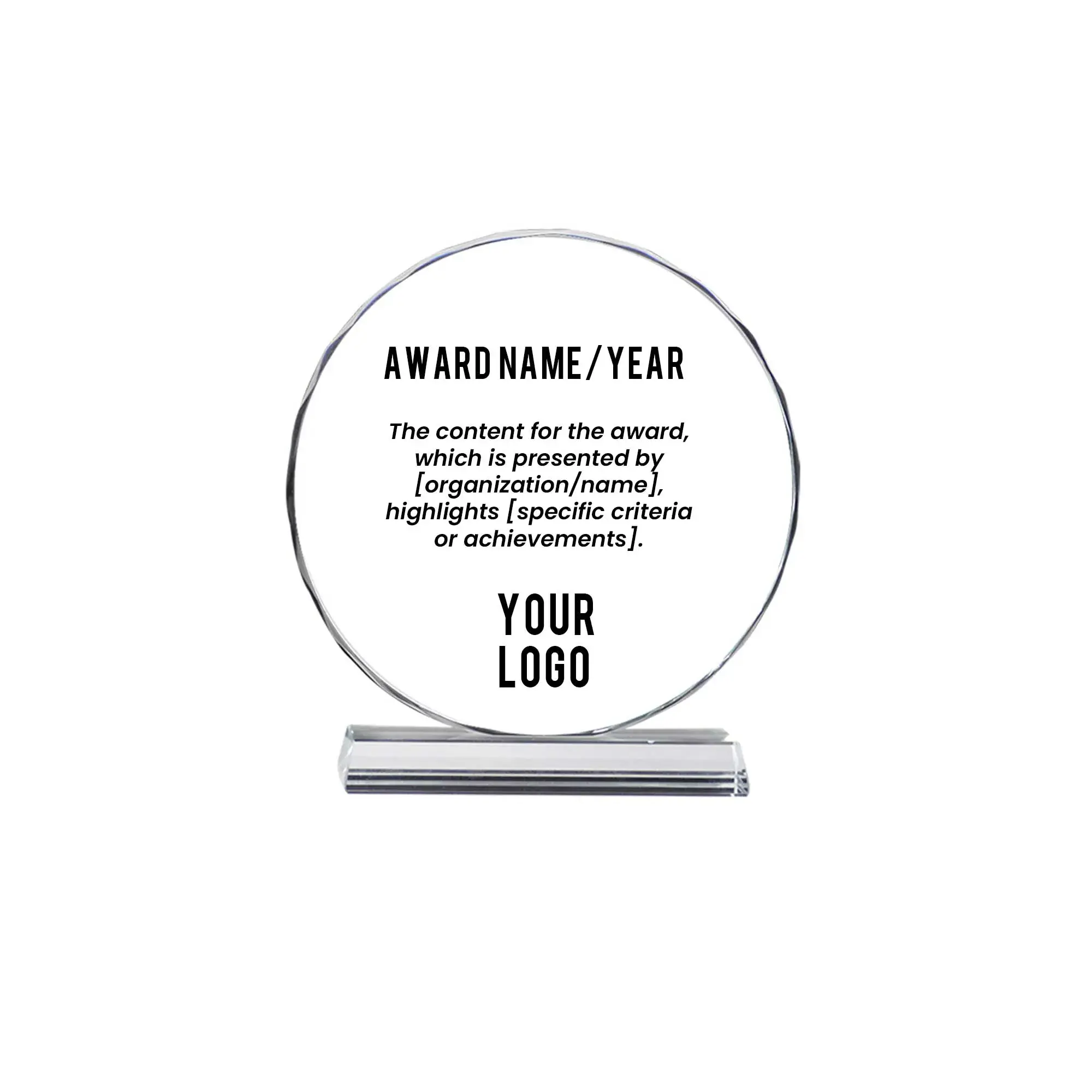 Lewhiz | 11418S Crystal Award Small - Image 3