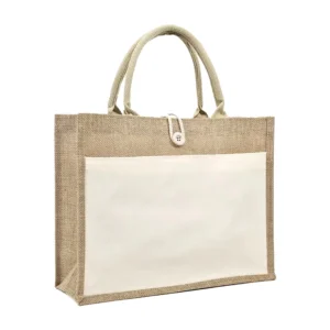 Speria | 11353NR Jute Bag with Canvas Pocket NATURAL