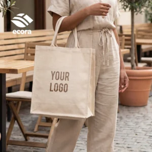 Ethorix | 11663 Ecora Laminated Canvas Tote Bag — 220 GSM Natural