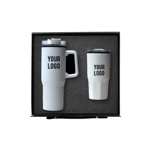TwinShade Sip Set | GS-132WT TwinShade Sip Set Drinkware Corporate Gift Set White