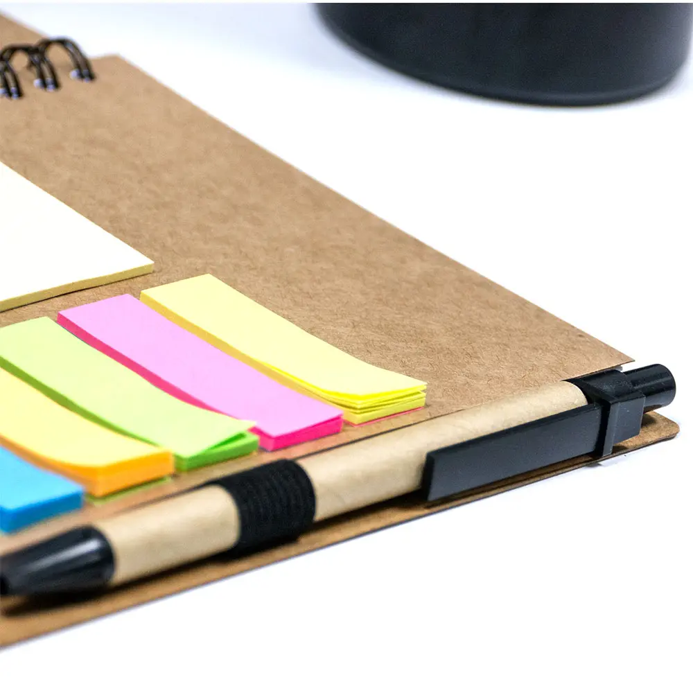 Craftiq | 11566 A5 notebook with a pen and sticky notes - Image 2