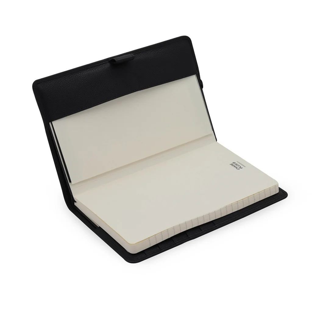 Business Gift Set-Domino Leather Covered Organizer and Lexer Black Pen - Image 4