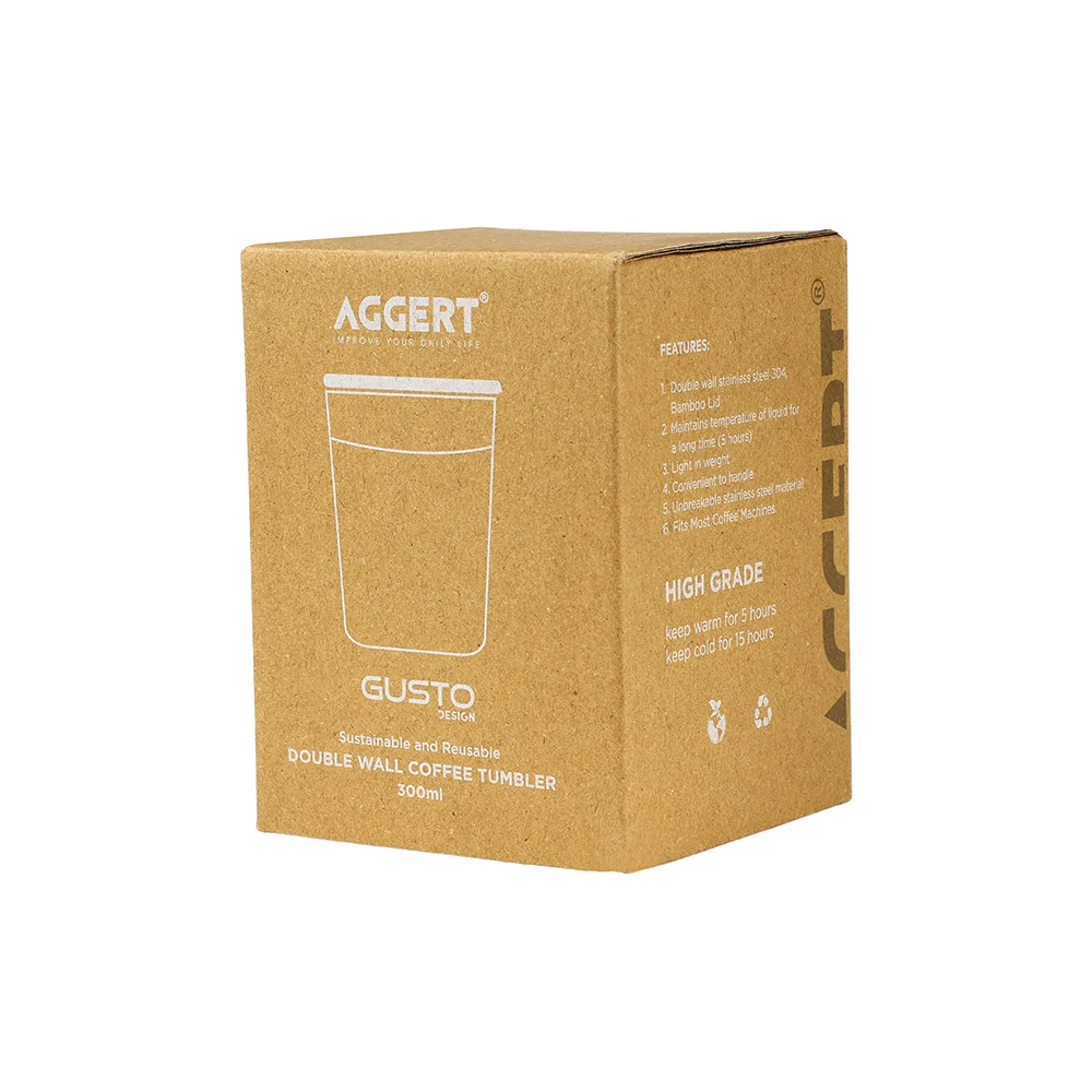 Coffee Tumbler Gusto Black - 300ml - Image 2