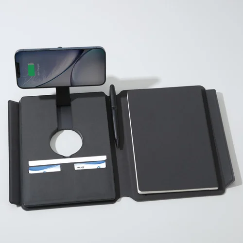 Tech Portfolio Power bank With Wireless Charging Light up Logo - Image 3