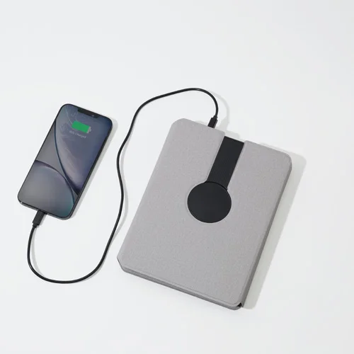 Tech Portfolio Power bank With Wireless Charging Light up Logo - Image 7