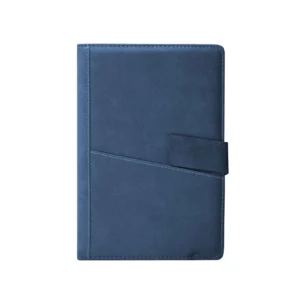 Aion | 11329BL Leather Notebook with Pocket Blue