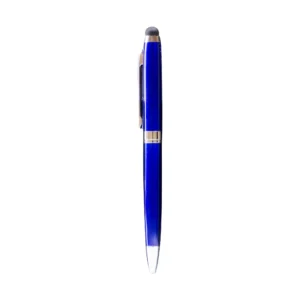 Cylush | 11374BL Metal Pen With Ring And Stylus Blue