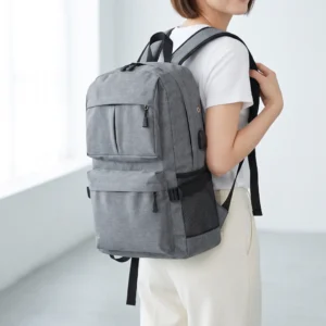 Jexor | 11381GR Back pack with USB Charging Point Gray