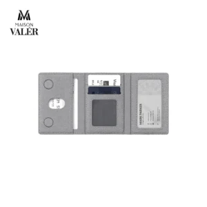 MAGTEC | 11659GR Executive Leather MagSafe Card Holder Grey