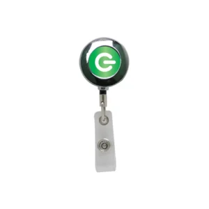 SMB-1 | 11141 Silver Metal badge reel with a medium round surface