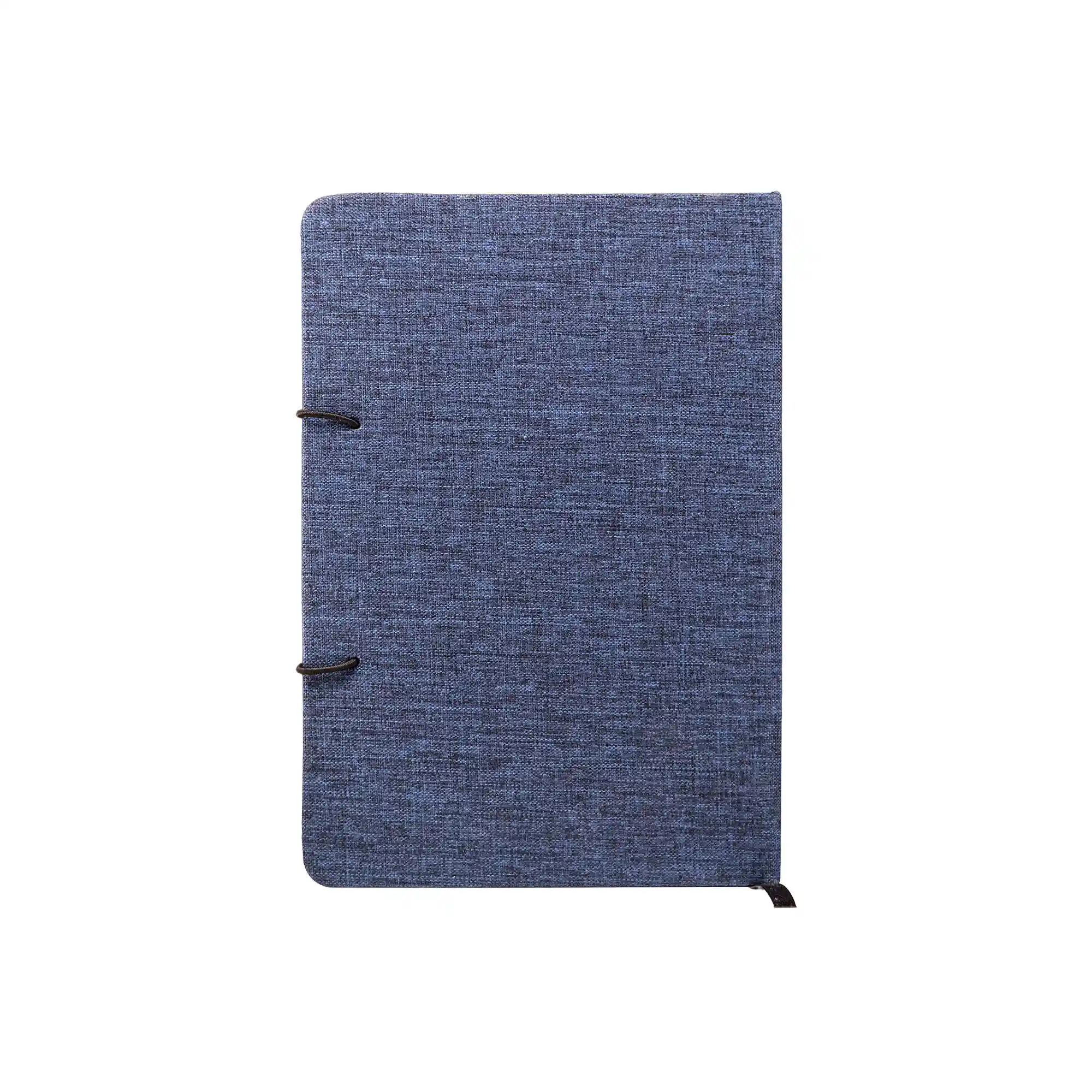 BAMBEG | 11641BL RPET + Bamboo Button Notebook – Dual-Tone Executive Journal Blue - Image 2